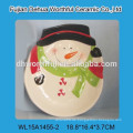 Weihnachtskeramikplatte zur Dekoration